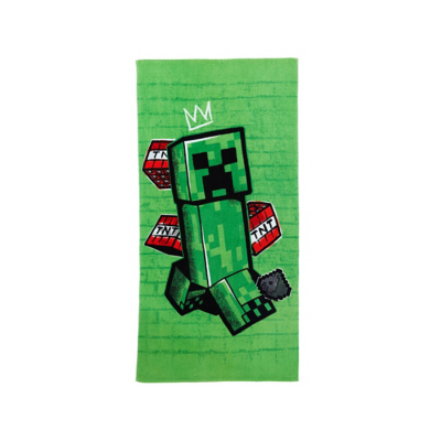 Minecraft Green Creeper Towel