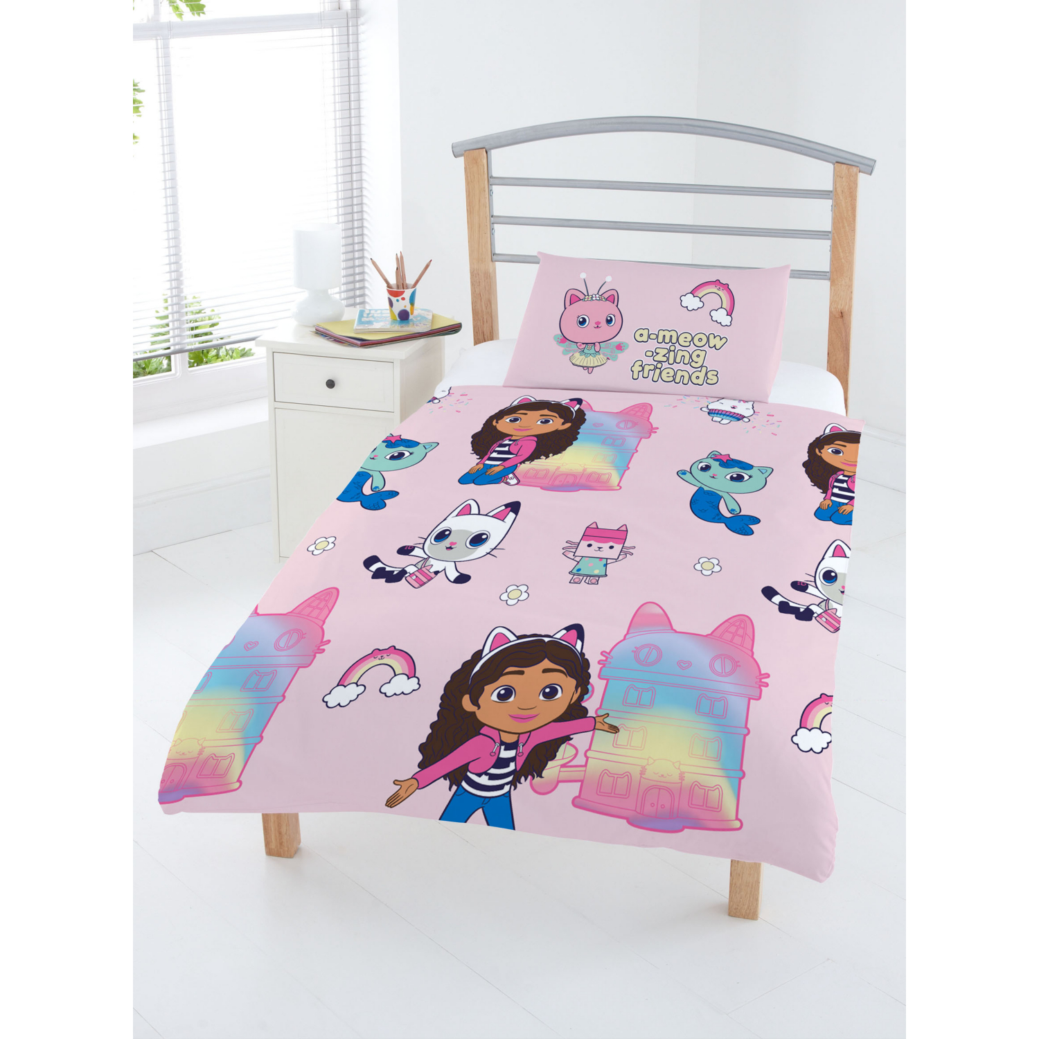 George Multi Gabbys Dollhouse Reversible Duvet Cover Set
