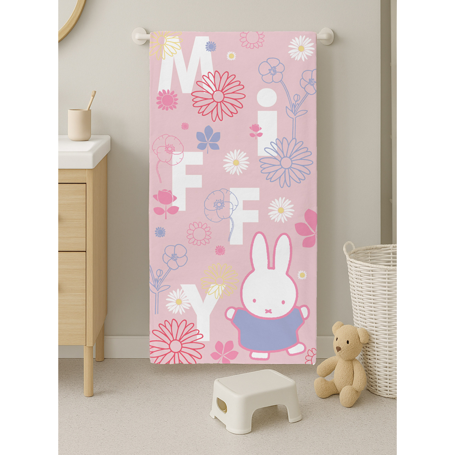 George Multi Miffy Floral Towel