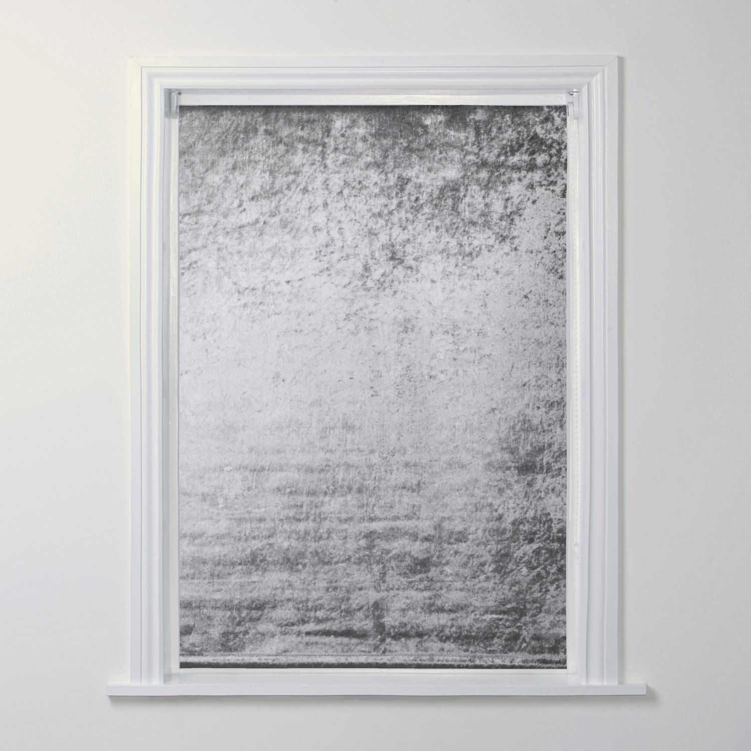 George Charcoal Grey A-International Charcoal Crushed Velvet Blind