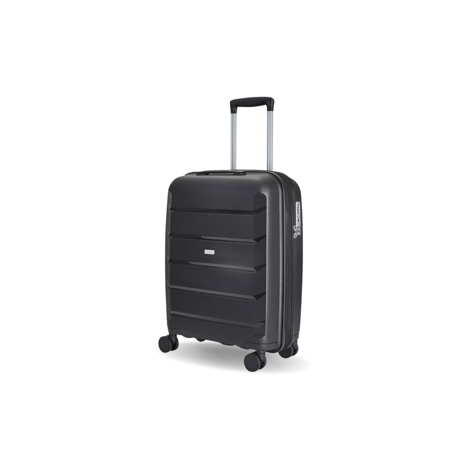 Rock Luggage Tulum 8 Wheel Hardshell Cabin Suitcase - Black - Image 3