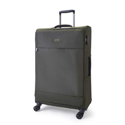 George Olive Green Rock Paris Soft Shell Suitcase Large