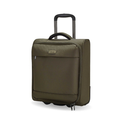George Olive Green Rock Paris Soft Shell Carry On Suitcase Large