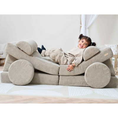 George Beige Tutti Bambini Montessori Kids Play Sofa Mushroom