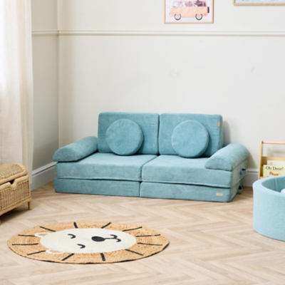 George Blue Tutti Bambini Montessori Kids Play Sofa Ocean Stone