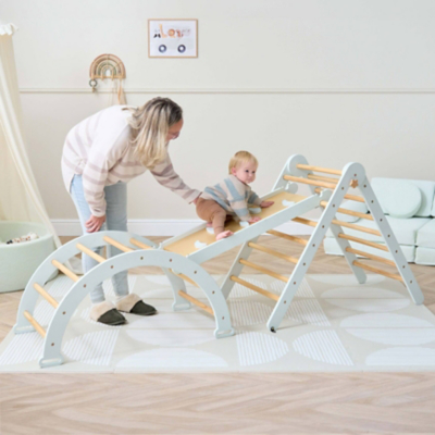 Bing Mint Tutti Bambini Sea Mist 3 In 1 Pikler Climbing Set