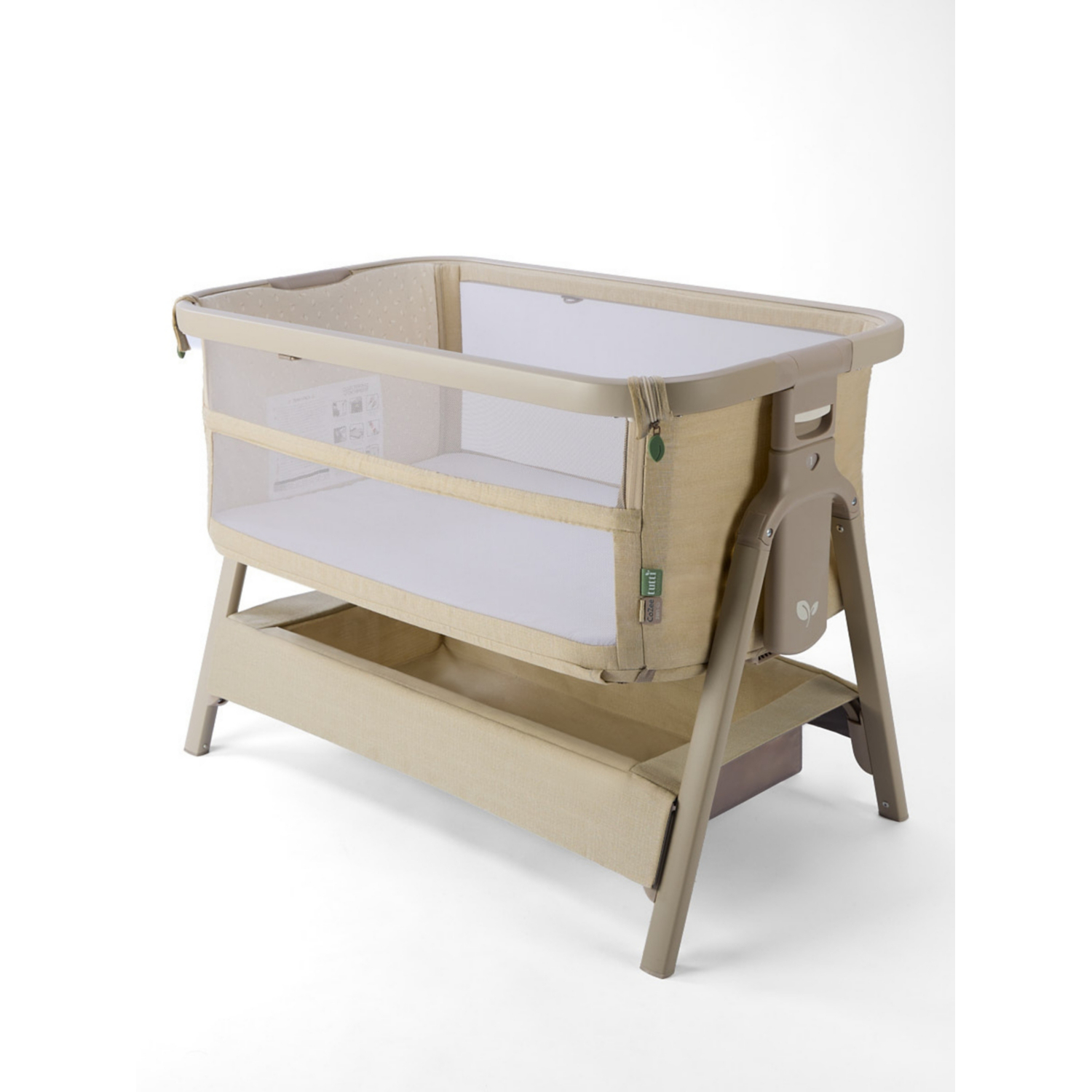George Natural Cozee Zen Sand Bedside Crib