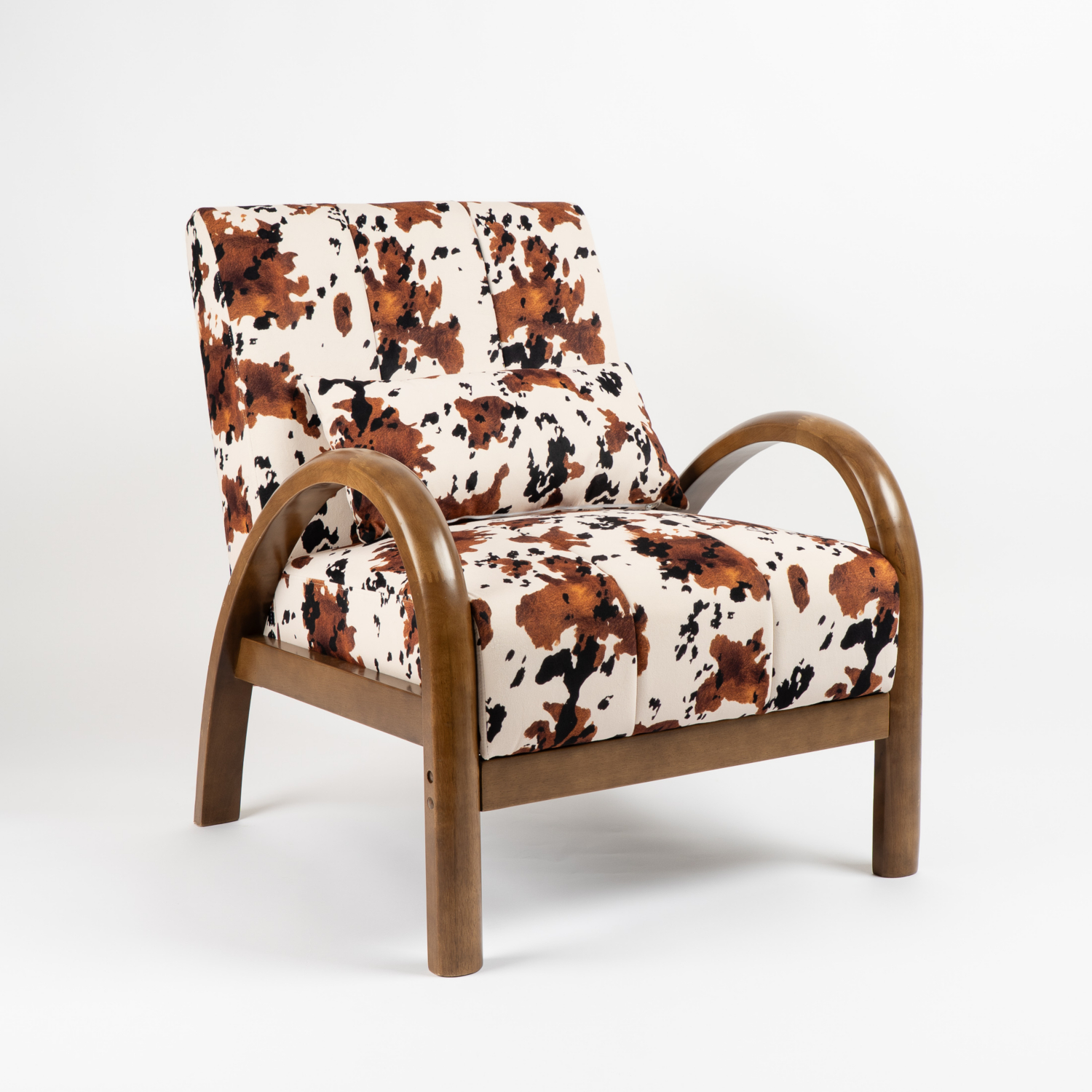George Brown Scottish Everlasting Cow Print Accent Chair