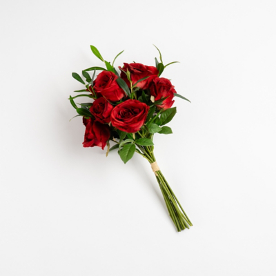 Scottish Everlastings Ltd 47cm Rose Bouquet in Red