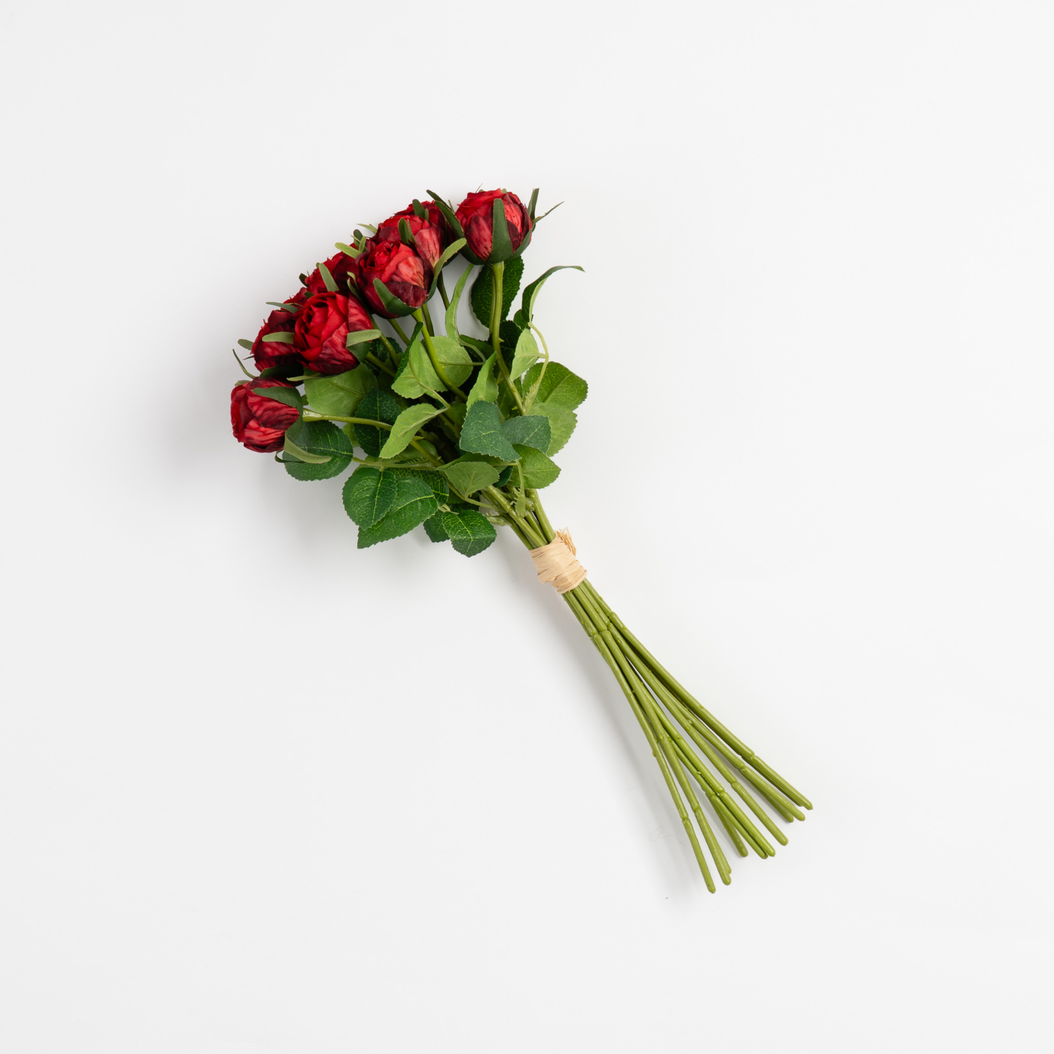 George Red Scottish Everlastings 36Cm Rose Bouquet