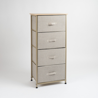 Scottish Everlasting 4 Drawer Cabinet with Fabric Drawers | Home | George  at ASDA
