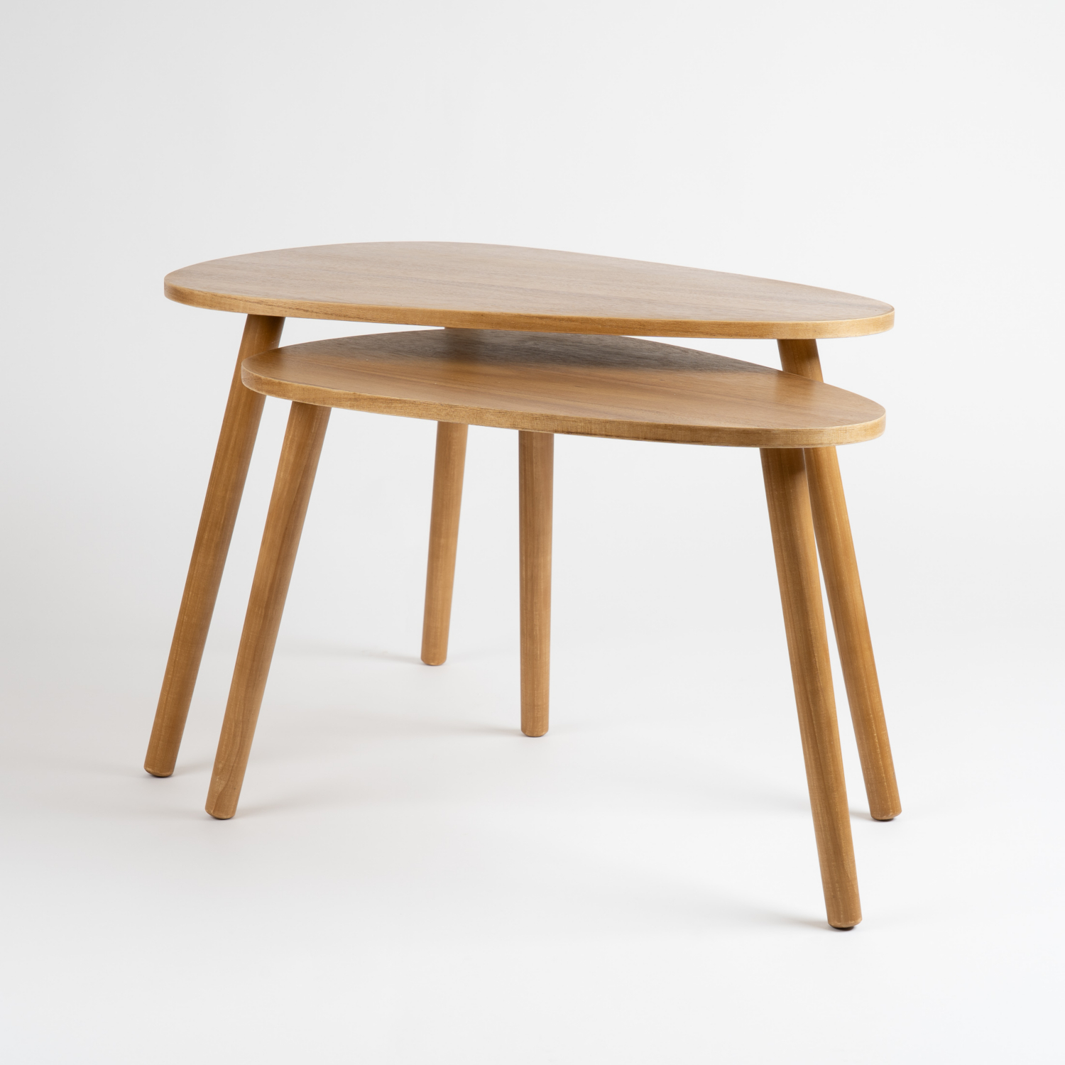 George Natural Scottish Everlastings Set Of 2 Wooden Oval Tables