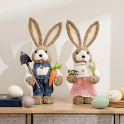 Scottish Everlastings 33cm Rabbits - Set of 2 | Home | George at ASDA
