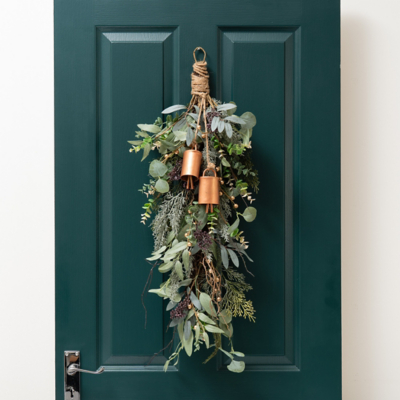 Scottish Everlastings 80cm Rustic Swag with Bells | Christmas