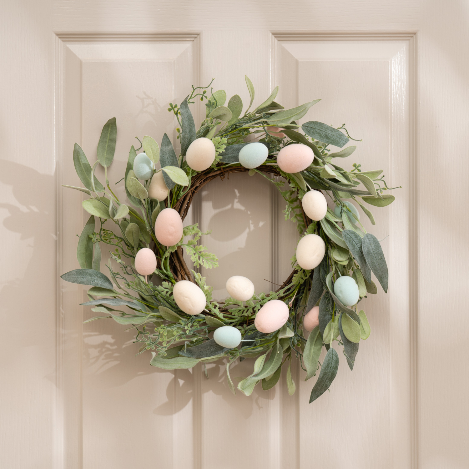 George Multi 40Cm Pastels Easter Egg Wreath