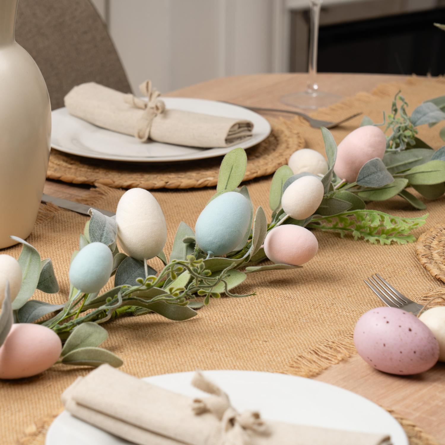George Multi 140Cm Pastels Easter Egg Garland