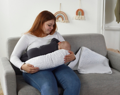 Donut Pillow and Blanket White Swirl Baby George at ASDA