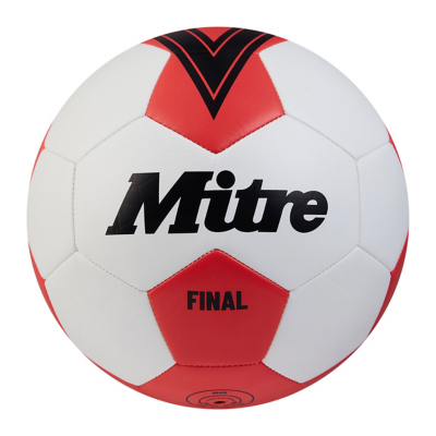 Mitre Final Football White/Black Size: 5 (Age 15+)
