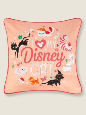 Disney Cat Slogan Cushion Home at ASDA