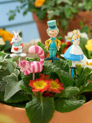 Disney Alice in Wonderland Garden Stake Set of 4 Outdoor & Garden