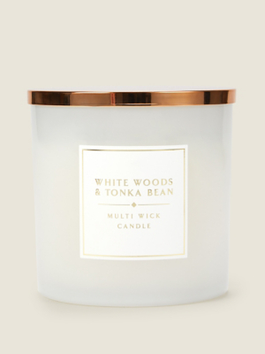 Classics White Scented Extra Large Candle Home at ASDA