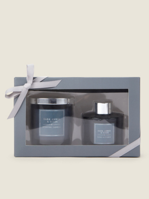 Classics Smoky Grey Scented Candle Gift Set Home at ASDA