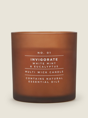 Amber Invigorate Extra Large Scented Candle Home at ASDA