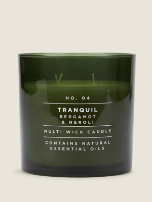 Green Tranquil Scented Extra Large Candle Home at ASDA