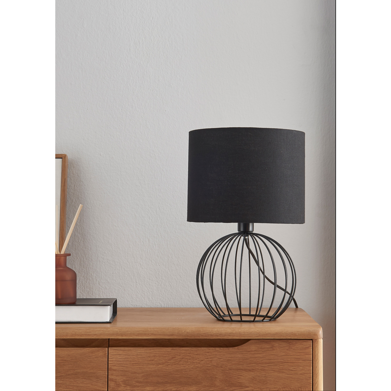 George Black Wire Table Lamp