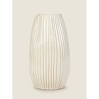 Natural Ceramic Vase with Bisque Detail | Home | George at ASDA