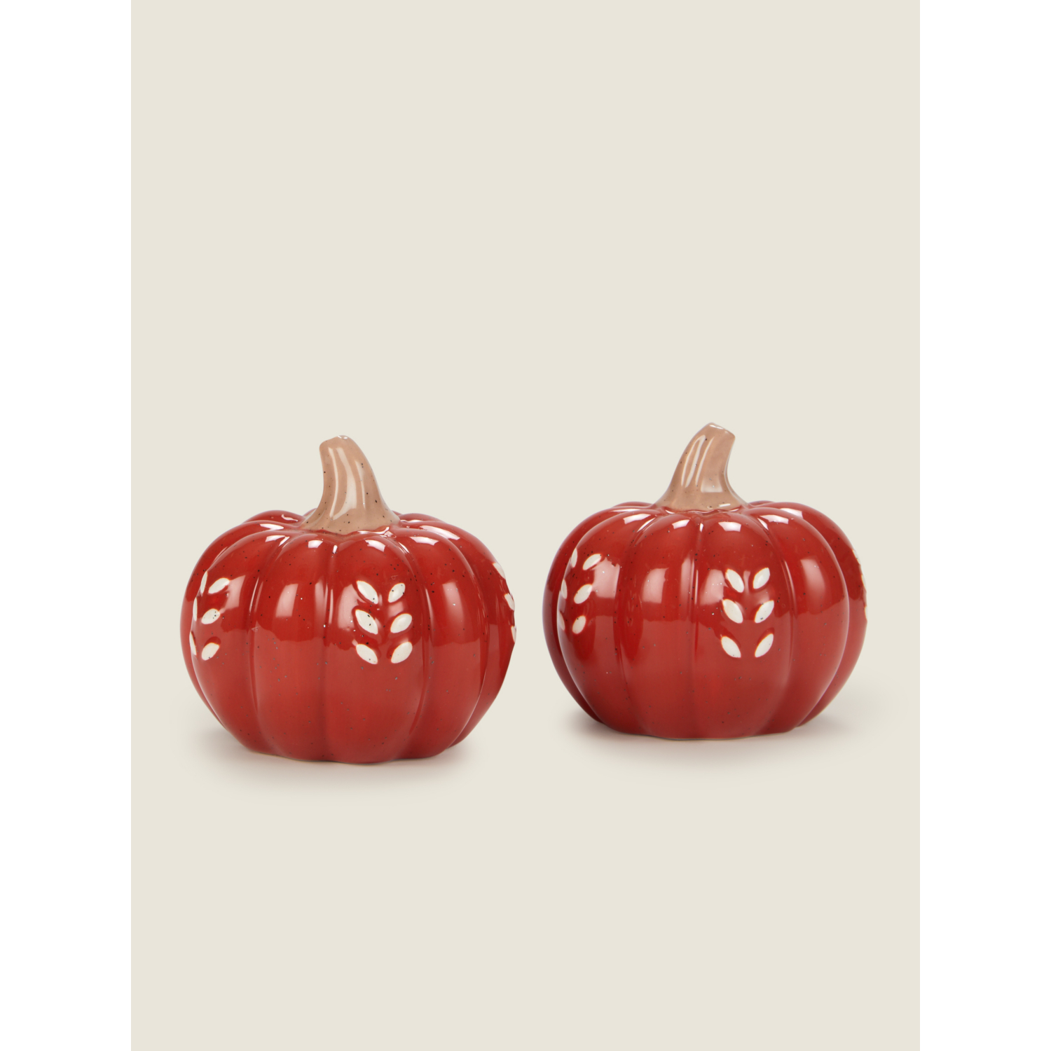 George Orange Scandi Decorative Pumpkin - Set Of 2
