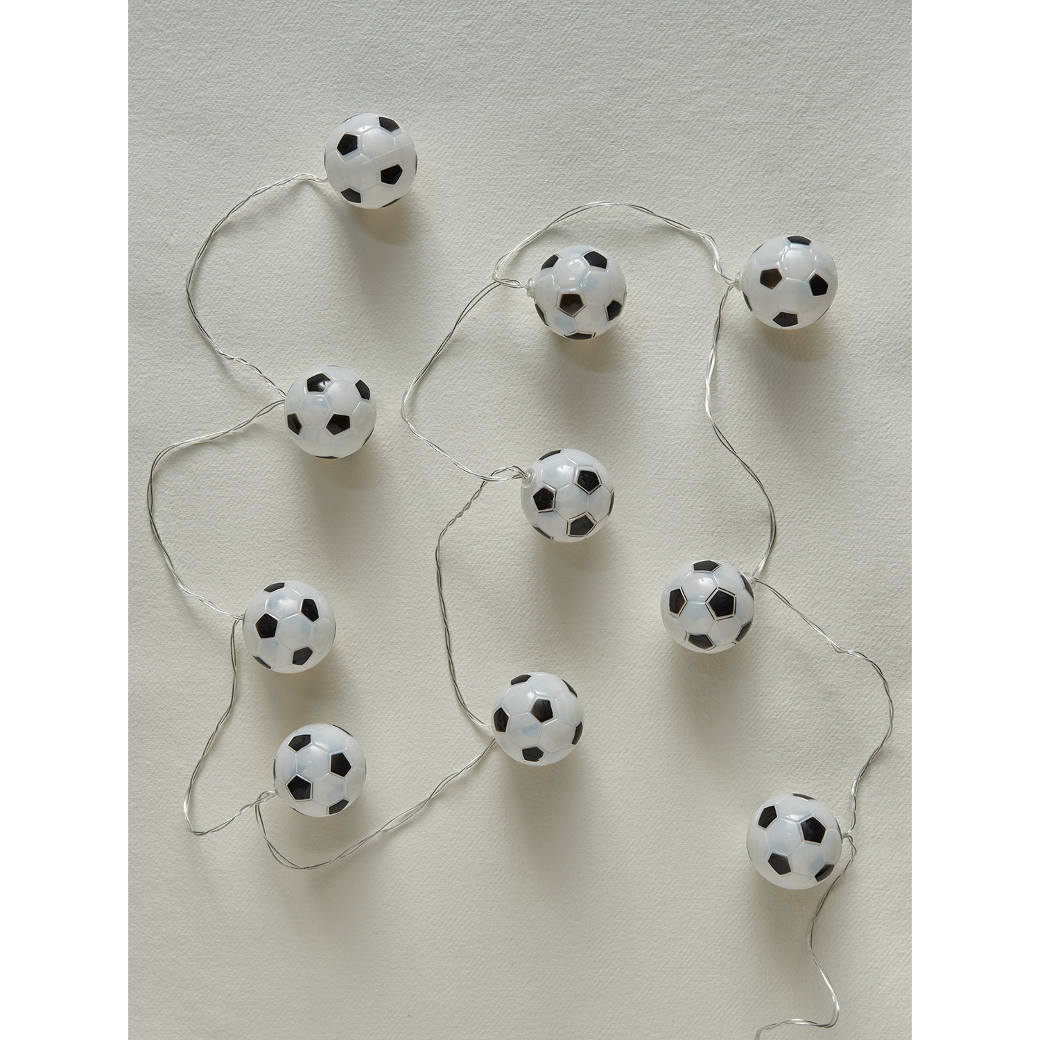 George Black & White Led Football String Light