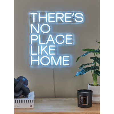 George White Neon-Effect Home Hanging Wall Light - White