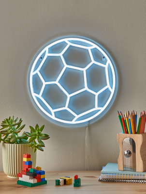 White NeonEffect Home Football Light Home at ASDA