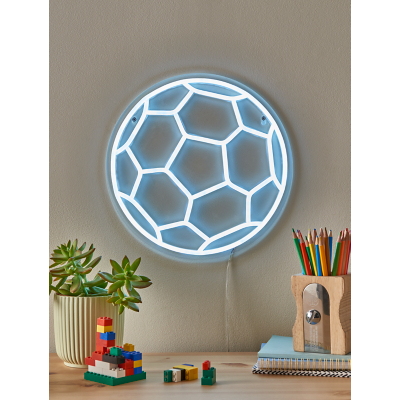 George White Neon-Effect Home Football Light - White