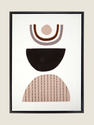 Tufted Abstract Wall Art Home at ASDA