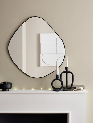 Black Edged Mirror Home at ASDA