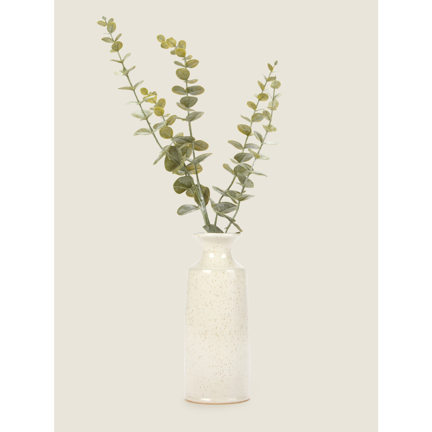 George White Speckled Bottle With Euclyptus