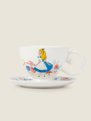 Disney Alice In Wonderland Cup & Saucer Home at ASDA