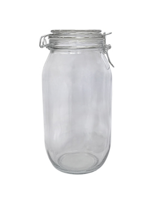 Clear Clip Lid Canister Home at ASDA