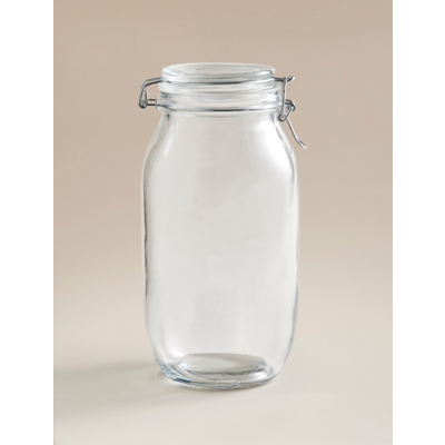 George Clear Clip Lid Canister - 2 Litres - Clear