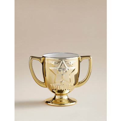 George Gold-Tone Trophy-Shaped Mug - Gold