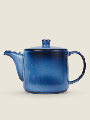 Blue Reactive Glaze Teapot Home at ASDA