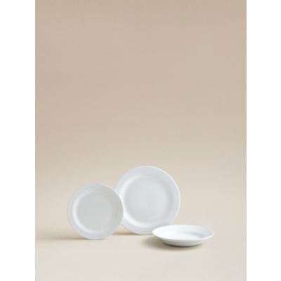 George Unisex White Dinner Set Piece Size 12