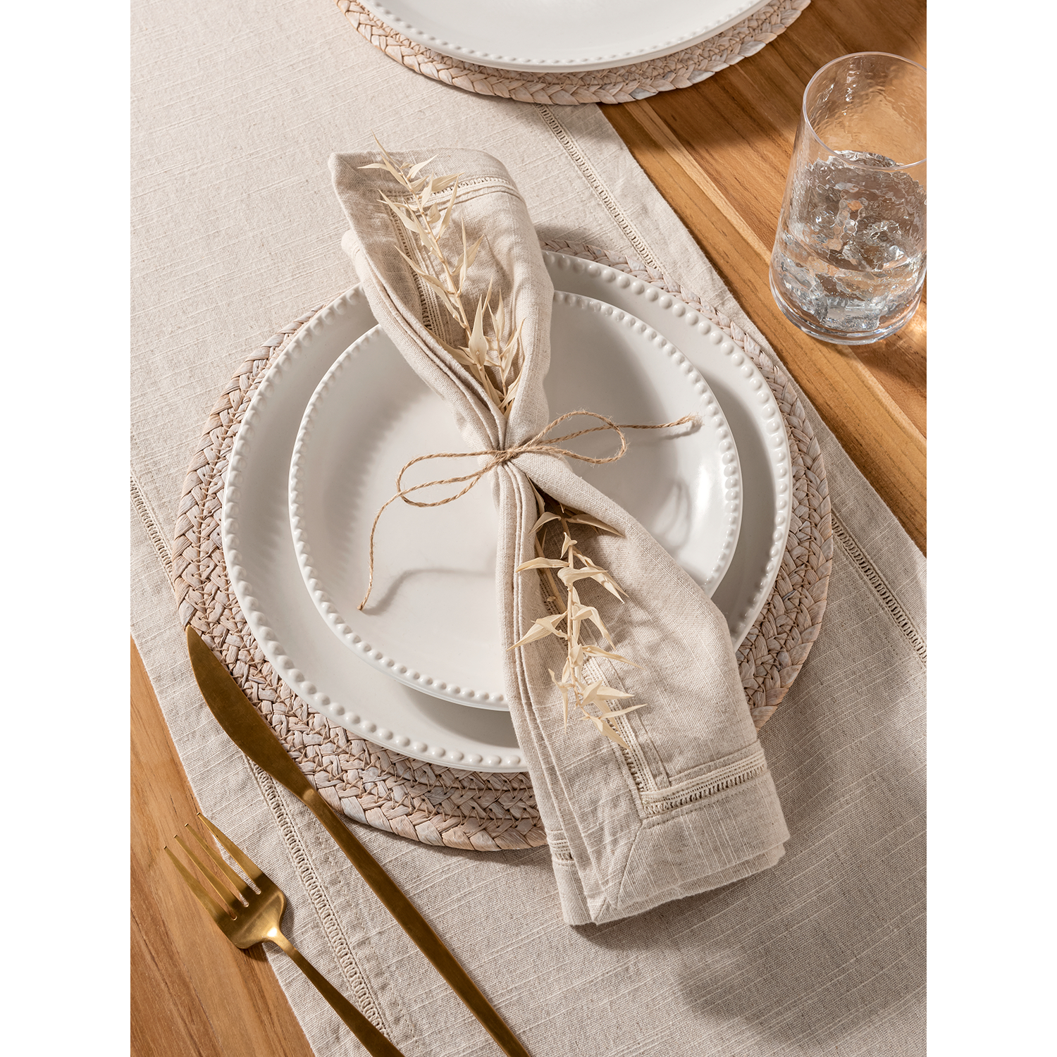George Natural Stacey Solomon Linen Napkins 4 Pack