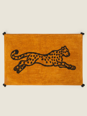 Cheetah Bath Mat Home at ASDA