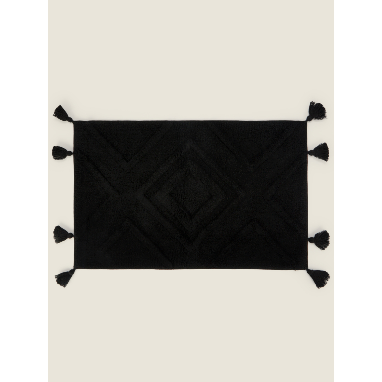 George Black Tribal Bath Mat