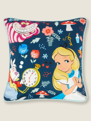 Disney Alice In Wonderland Floral Cushion Home at ASDA