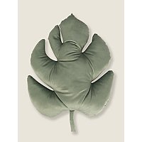 Green Leaf-Shaped Cushion | Home | George at ASDA