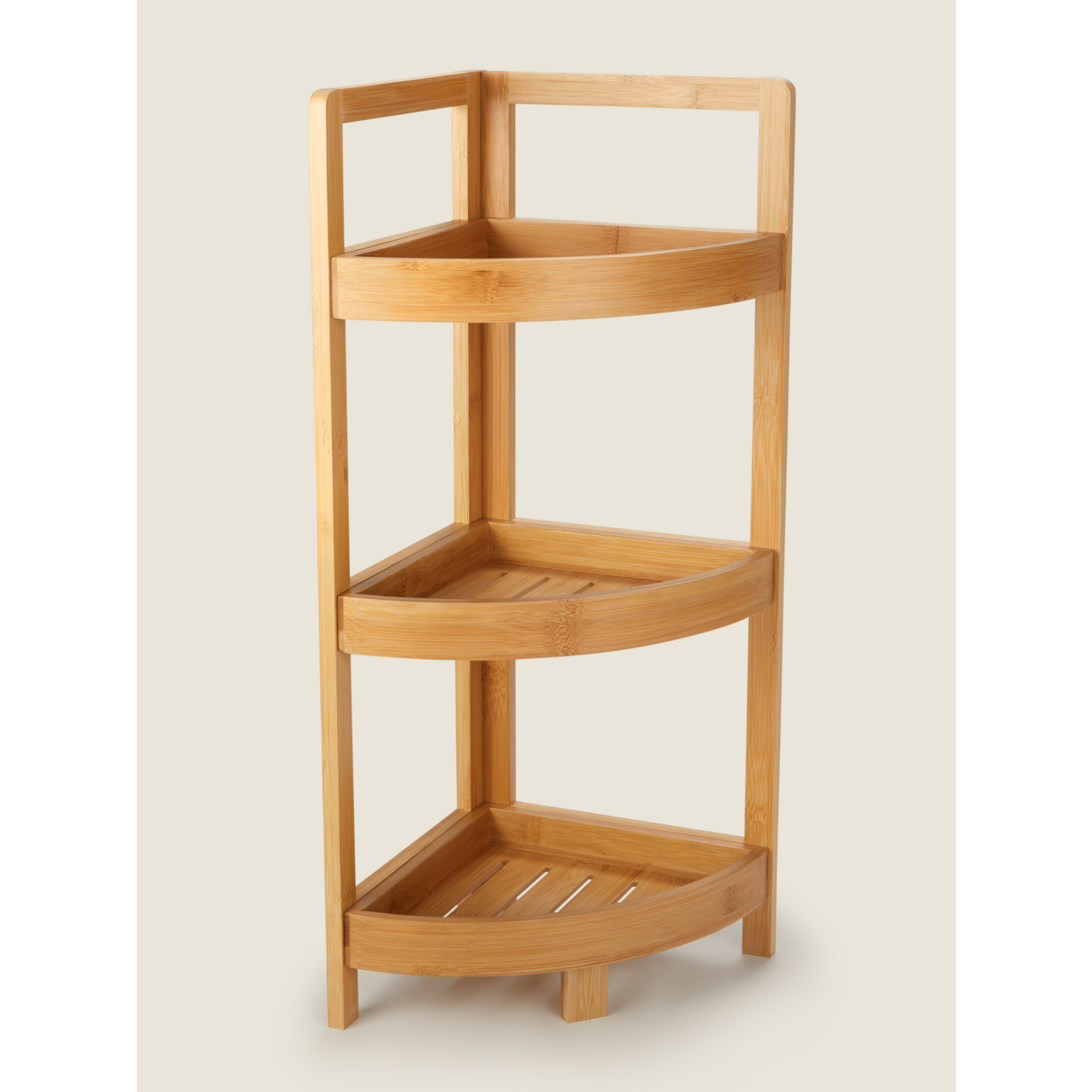 George Natural Bamboo Corner Storage